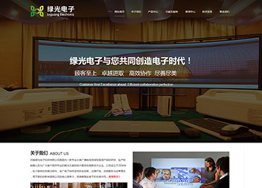 建站案例-河南綠光電子科技有限公司